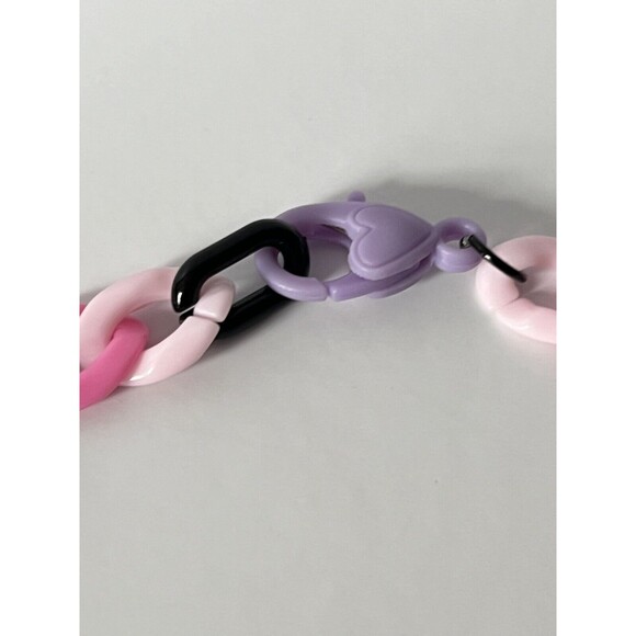 Acrylic Statement Necklace 22” & Earrings 3.25” Handmade Jewelry Set~Cute!!! - Picture 6 of 16